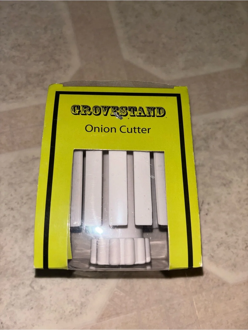 GroveStand White Onion Cutter - Easy Dicing Tool